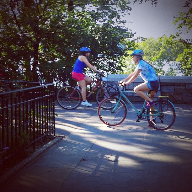 Earlier this summer, Cat and I were biking in Riverside Park